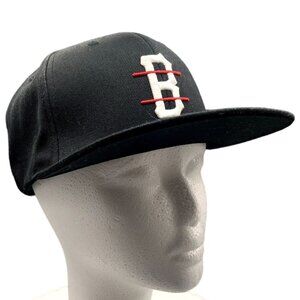 Black Scale Logo Black Flat Brim Adjustable Snap Back Hat Cap